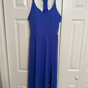 HALARA Women's Midi Dress in Bold Blue